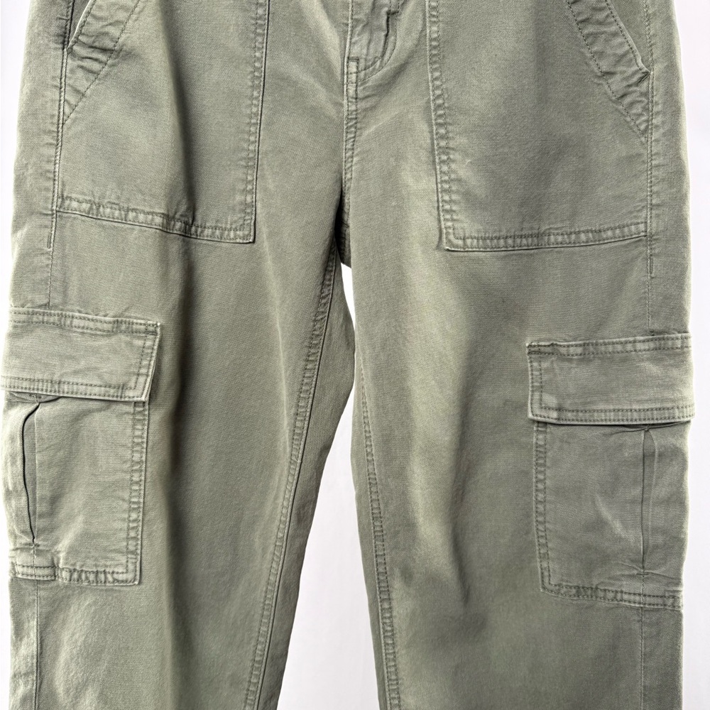 American Eagle Cargo Stretch Straight Pants in Green Size 2 Regular - Picture 4 of 11
